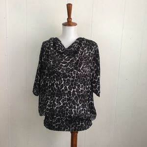 MICHAEL‎ Michael Kors Short Sleeve Leopard Top